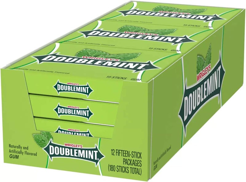 Wrigley's Doublemint Chewing Gum - 12 Pack - Image 1
